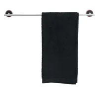 rode bath - mafalda - porte-serviettes - noir/argent/59.5cm/avec vis de fixation