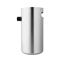 eva solo - carafe isotherme à pompe nordic kitchen - aciers/h x ø 21,8x11,7cm/1,8l/lavable au lave-vaisselle/couvercle en chêne huilé