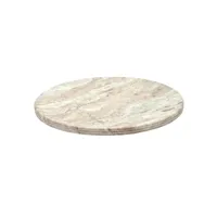 serax nv - plateau en marbre dune by kelly wearstler s - brun clair/poli/h x ø 1,5x33cm/fait à la main