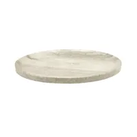 serax nv - plateau ovale en marbre dune by kelly wearstler - brun clair/poli/lxlxh 46x36x4cm/fait à la main