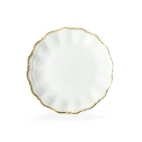 corail blanc - assiette plate 25.5 cm (lot de 6)
