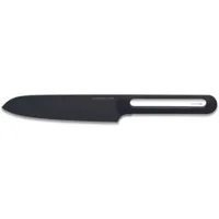 couteau japonais le couteau du chef silicone manche - lame noir blister pegb