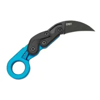crkt - 4041b.cr - couteau crkt provoke bleu metallique