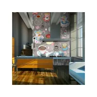 papier peint intissé motifs de cuisine tasses taille 400 x 309 cm pd14208-400-309