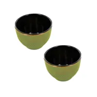 2 tasses en fonte vert et bronze - 0,15 l tas5-2