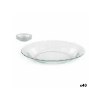 assiette creuse duralex 3024af06 verre (48 unités) (ø 23 cm)