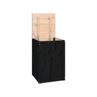 boîte à linge noir 44 x 44 x 66 cm bois massif de pin helloshop26 02_0006187