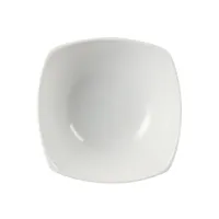 bols carrés à bords ondulés blancs olympia 220(l)mm - vendus par 12