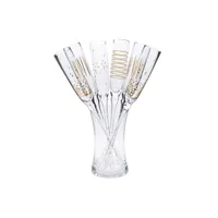 set 6 lunettes cava type flute avec support collection 'happy new year' e3-77178