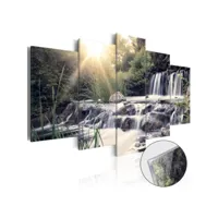 paris prix - tableau sur verre acrylique waterfall of dreams 50 x 100 cm