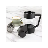 cafetière à piston noire - pour 3 tasses - olympia -  - abs1 x215mm