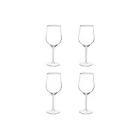 accessoire autour du vin secret de gourmet - lot de 4 verres à cocktails spritz 62cl transparent