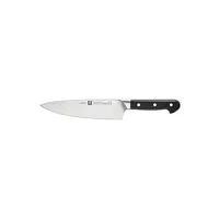 couteau zwilling 38411-201-0 pro traditional couteau de chef acier plastique argent noir