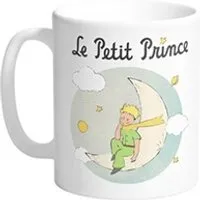 tasse et mugs enesco - tasse lune le petit prince de st exupéry en céramique - hauteur 9.5 cm