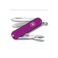 couteaux et pinces multi-fonctions victorinox classic sd tasty grape - couteau suisse de poche 58 mm - 7 fonctions