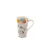 tasse et mugs easy life coffret mug en porcelaine modernisme 60cl - - multicolore - porcelaine