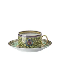 versace lot de 6 tasses barocco mosaic à thé et café - vert