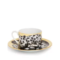 fornasetti tasses à thé high fidelity stellato - noir