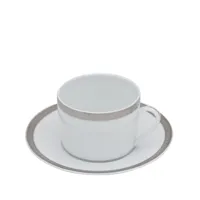 christofle tasse à café malmaison platine - blanc