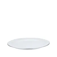 christofle assiette ovale albi - blanc