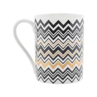 missoni home "tasse en porcelaine à motif zigzag (7,5 cm)"