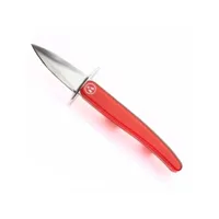 couteau à huîtres laguiole cristal rouge