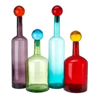 pols potten - carafe bubbles multicolore 53.83 x 87 cm designer studio verre