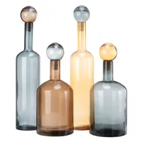 pols potten - carafe bubbles en verre couleur marron 53.83 x 87 cm designer studio made in design