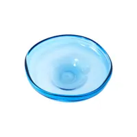 pols potten - coupe eye en verre couleur bleu 35.57 x 9.5 cm made in design