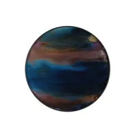 ethnicraft - plateau plateaux en verre, verre sérigraphié couleur marron 36.34 x 4 cm designer dawn sweitzer made in design