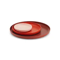 vitra - plateau trays en plastique, abs couleur rouge 28.85 x 3 cm designer jasper morrison made in design