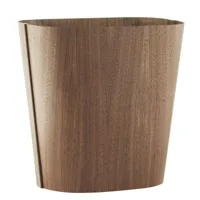 normann copenhagen - corbeille tales of wood en bois, noyer couleur bois naturel 35.5 x 32.08 34 cm made in design
