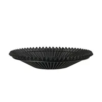 gubi - corbeille à fruits matégot en métal, tôle d'acier couleur noir 39.15 x 7.5 cm designer mathieu made in design