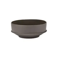 serax - saladier dune en céramique, porcelaine couleur marron 28.5 x 12 cm designer kelly wearstler made in design