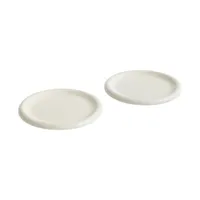 hay - assiette barro en céramique, grès couleur blanc 24 x cm designer pereira office made in design