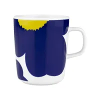 marimekko - mug tasses & mugs en céramique, grès couleur bleu 8 x 9.5 cm designer maija isola made in design