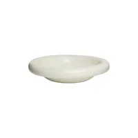toogood - assiette creuse dough en céramique, grès émaillé couleur blanc 7.5 x 33 cm designer faye toogood made in design