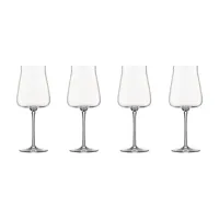 alessi - verre à vin blanc eugenia en verre, cristallin couleur transparent 15.5 x 24 cm designer naoto fukasawa made in design