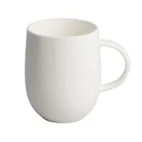 alessi - mug all-time en céramique, porcelaine bone china couleur blanc 22 x 11 cm designer guido venturini made in design