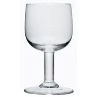 alessi - verre à vin glass family en couleur transparent 17 x 13.2 cm designer jasper morrison made in design