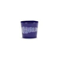serax - tasse à espresso feast en céramique, grès émaillé couleur bleu 14.42 x 6 cm designer ivo bisignano made in design