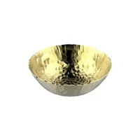 alessi - corbeille joy en métal, or 24 carats couleur 30 x 40 8 cm designer claudia raimondo made in design
