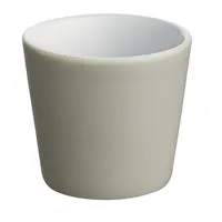 alessi - tasse à espresso tonale en céramique, céramique stoneware couleur gris 12 x 5.5 cm designer david chipperfield made in design