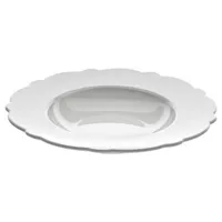 alessi - assiette creuse dressed en céramique, porcelaine couleur blanc 25 x 26 7 cm designer marcel wanders made in design