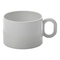 alessi - tasse à thé dressed en céramique, porcelaine couleur blanc 9 x 11 5.5 cm designer marcel wanders made in design
