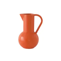 raawii - carafe strøm en céramique couleur orange 12 x 22.1 20 cm designer nicholai wiig-hansen made in design