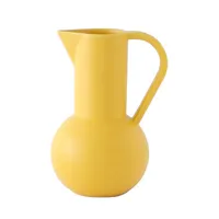 raawii - carafe strøm en céramique couleur jaune 18 x 27.59 28 cm designer nicholai wiig-hansen made in design
