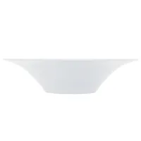 alessi - saladier ku en céramique, porcelaine couleur blanc 40 x cm designer toyo ito made in design