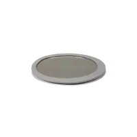 valerie objects - assiette à dessert inner circle en céramique, grès couleur gris 20.8 x 1 cm designer maarten baas made in design