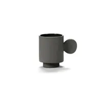 valerie objects - tasse à espresso inner circle en céramique, grès couleur gris 5 x 16.13 6.6 cm designer maarten baas made in design
